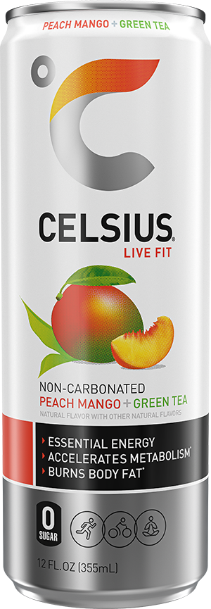 Fizz Free Peach Mango Green Tea - Celsius